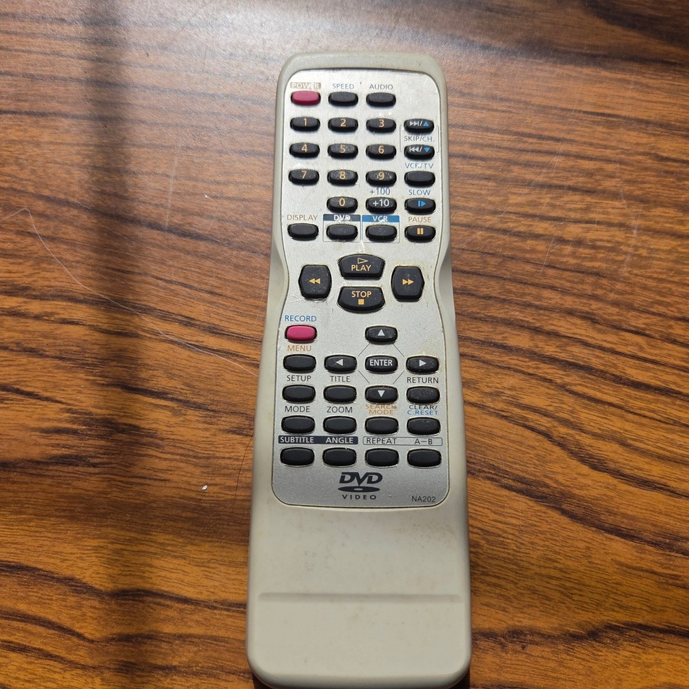 DVD Video Remote Control NA202 Silver Gray Replacement Controller